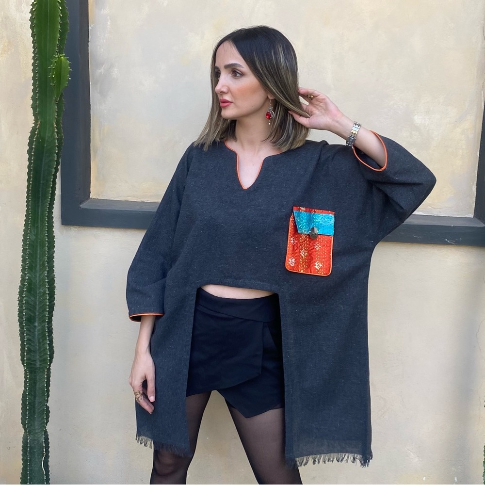 Embroidery Silk Persian Design Coat